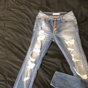 Kancan distressed jeans